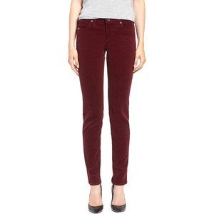 Buffalo David Bitton Women's Brushed Corduroy Skinny Jean,Burgandy,New With Tag